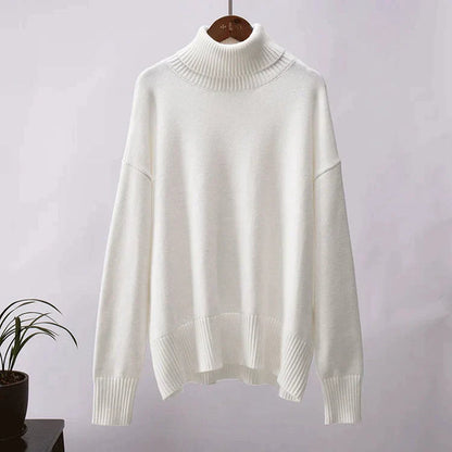 Amélie Cotton Oversized Roll Neck Sweater