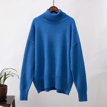 Amélie Cotton Oversized Roll Neck Sweater