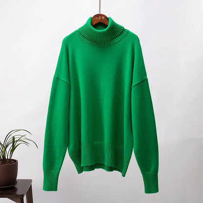 Amélie Cotton Oversized Roll Neck Sweater