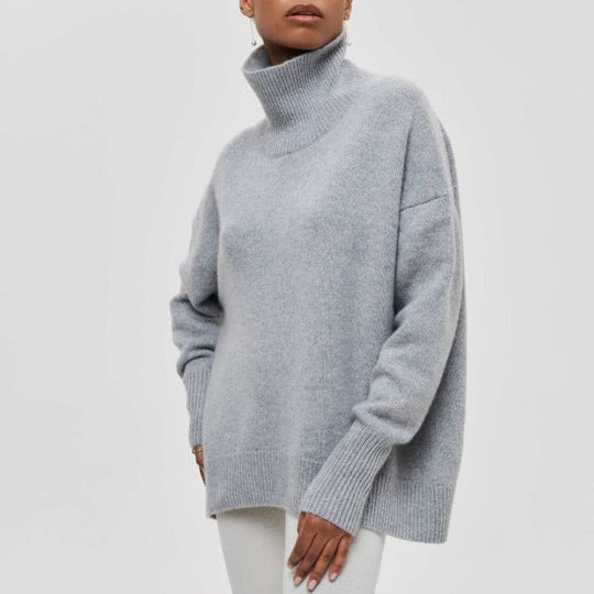 Amélie Cotton Oversized Roll Neck Sweater